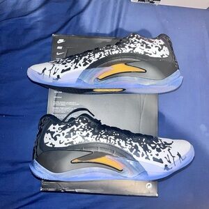 Jordan Zion 3 Mens Basketball Sneakers Size 12 Black White Gold